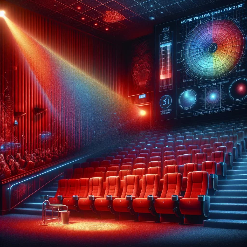 Why are movie theater seats usually red so that color can vanish first in low light