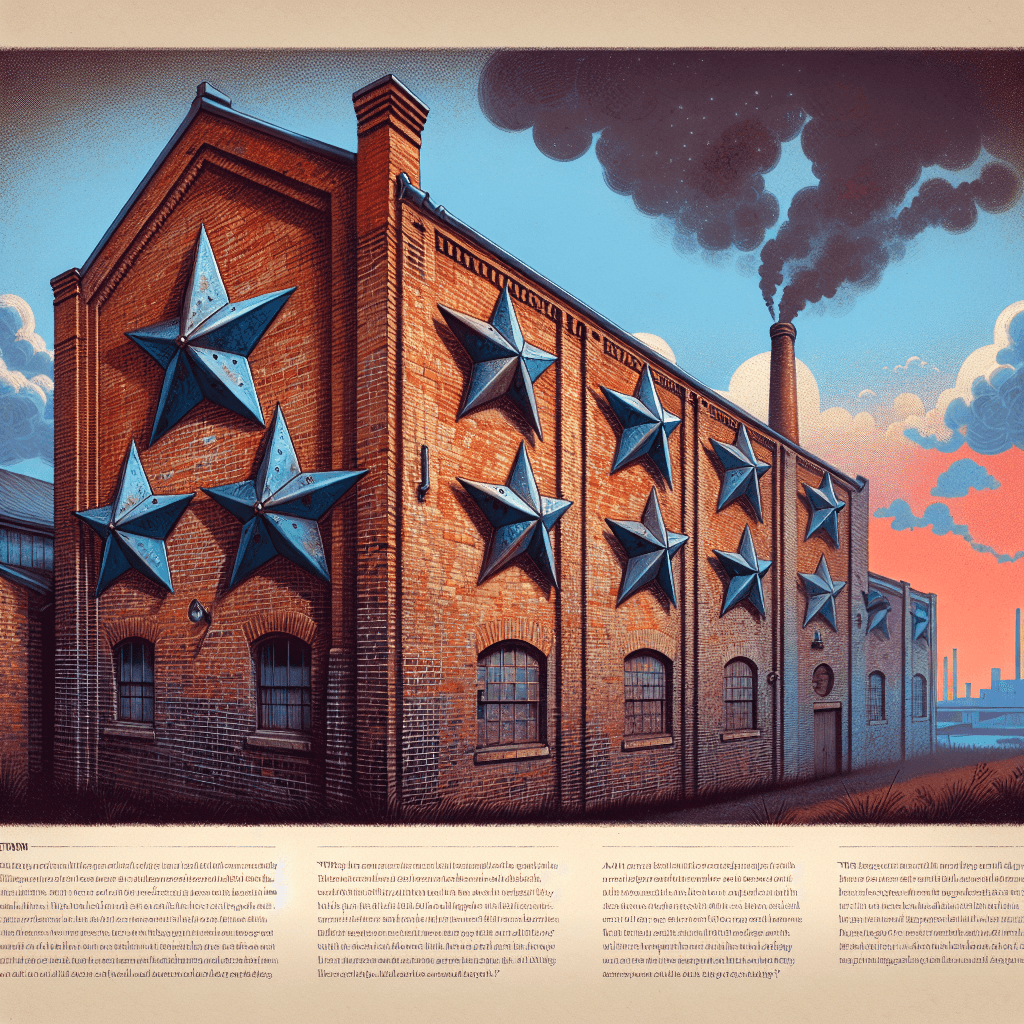 Why are old brick buildings sometimes decorated with giant metal stars?