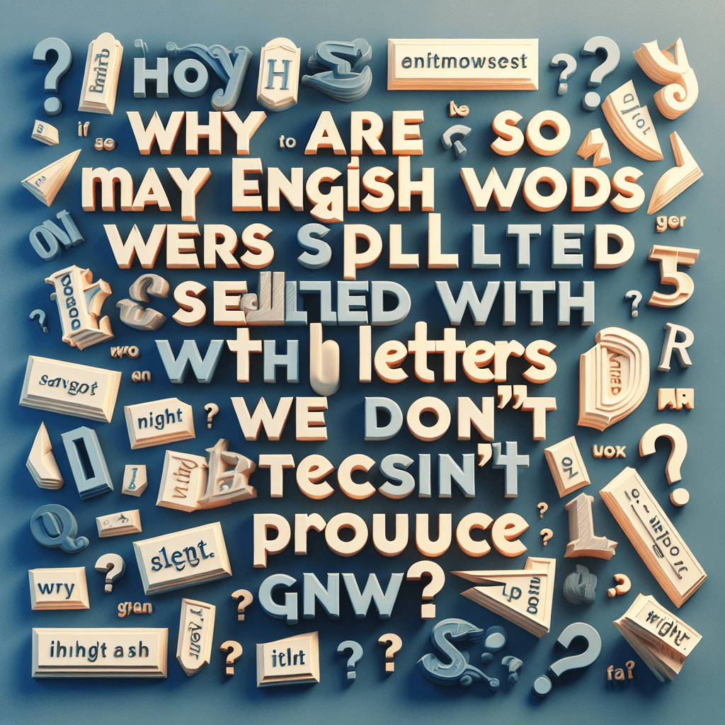 Why are so many English words spelled with letters we don't pronounce?