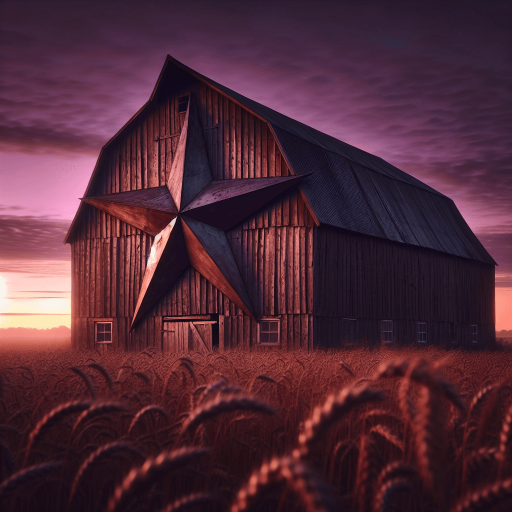 Why are so many old barns decorated with giant metal stars?