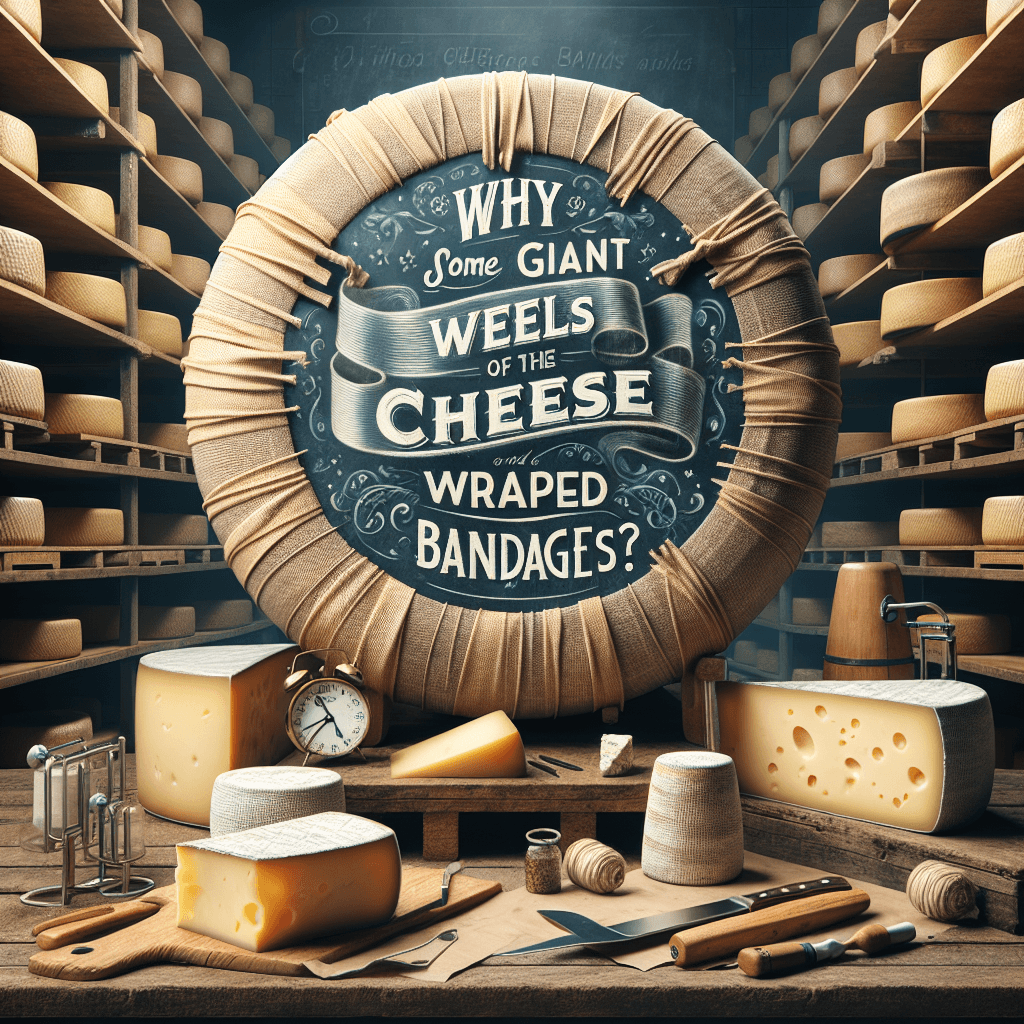 Why are some giant wheels of cheese wrapped in cloth bandages?