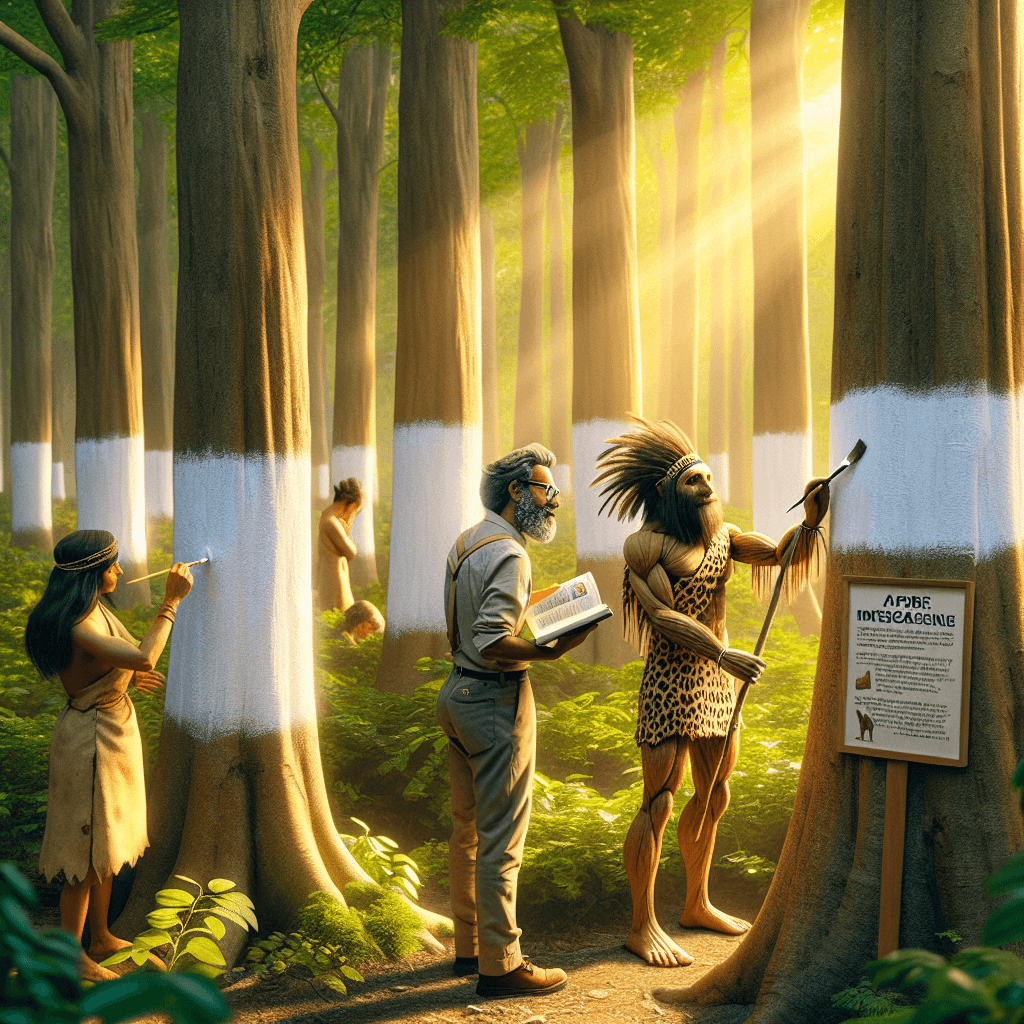 Decoding the White Bands: Why Are Some Tree Trunks Painted White?