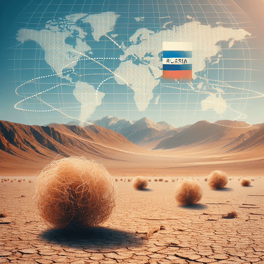 Why are the tumbleweeds seen in classic Western movies actually an invasive species originally from Russia?