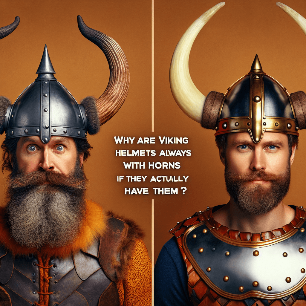 Why are Viking helmets always shown with horns if they never actually had them?