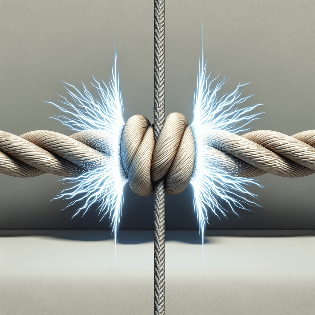 Why can a simple knot cut a strong rope’s strength in half?