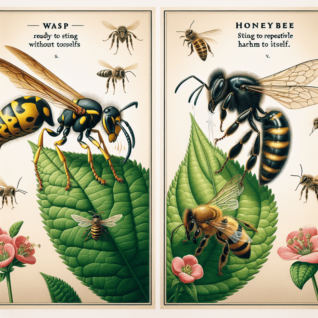 Why can a wasp sting you repeatedly, but a honeybee dies after just one?
