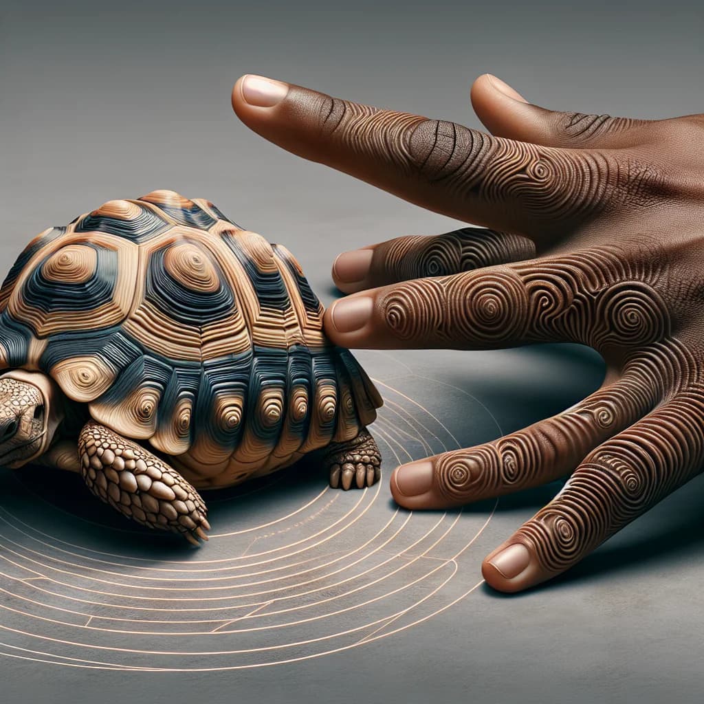 Why can pet tortoises feel the sensation of a gentle human touch on their thick, bony shells?