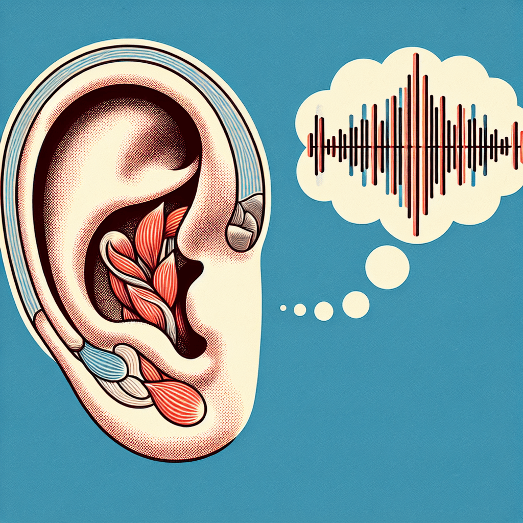 Why can some people produce a loud rumbling sound in their ears just by tensing a muscle?