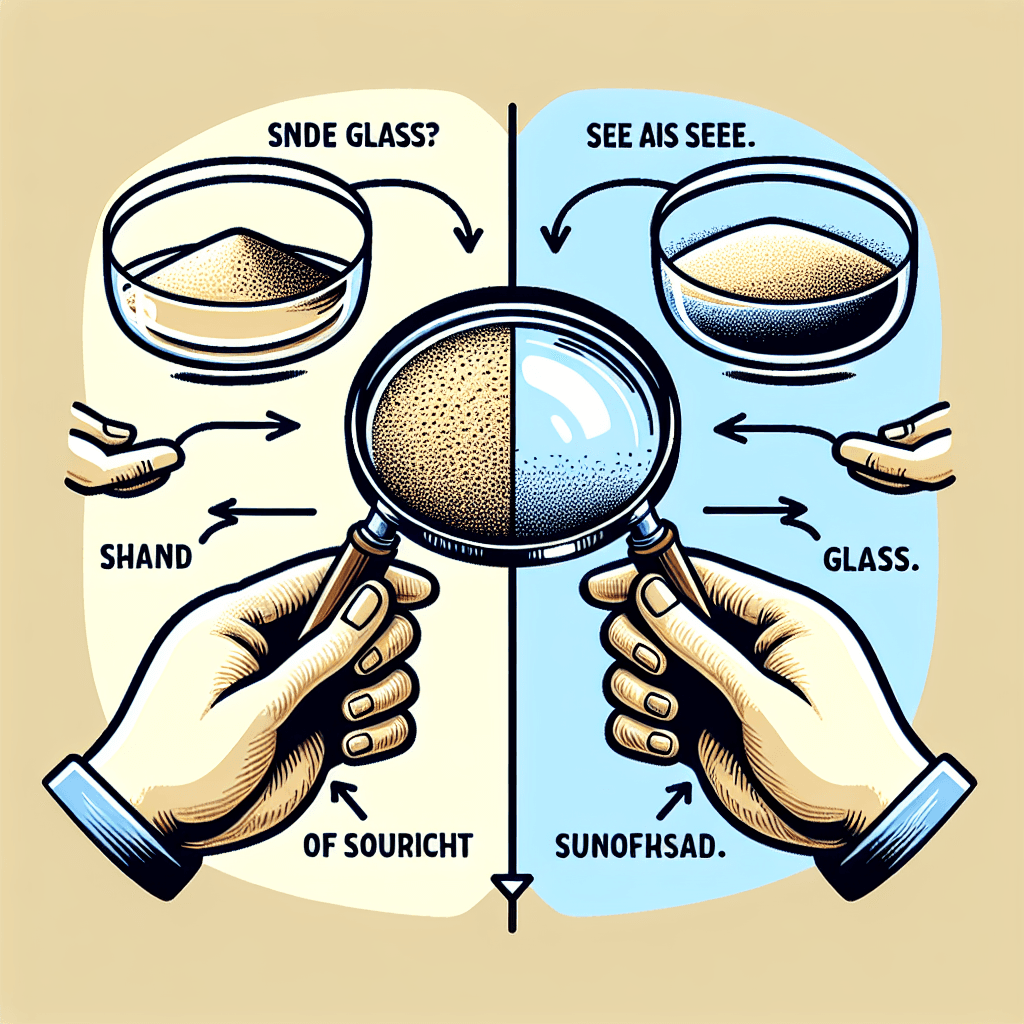 Why can we see through glass but not the sand it's made from?