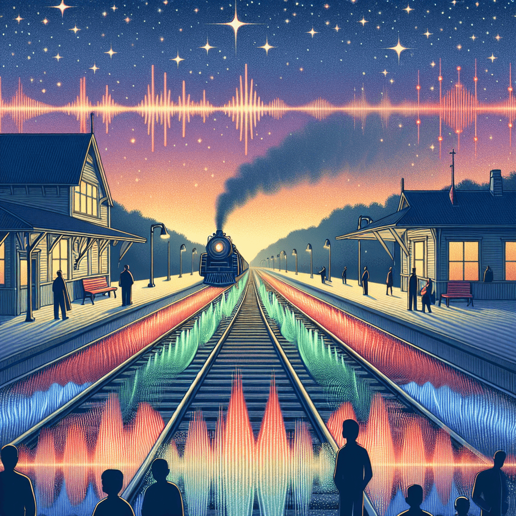 Why can you hear a train on the tracks before hearing it through the air?