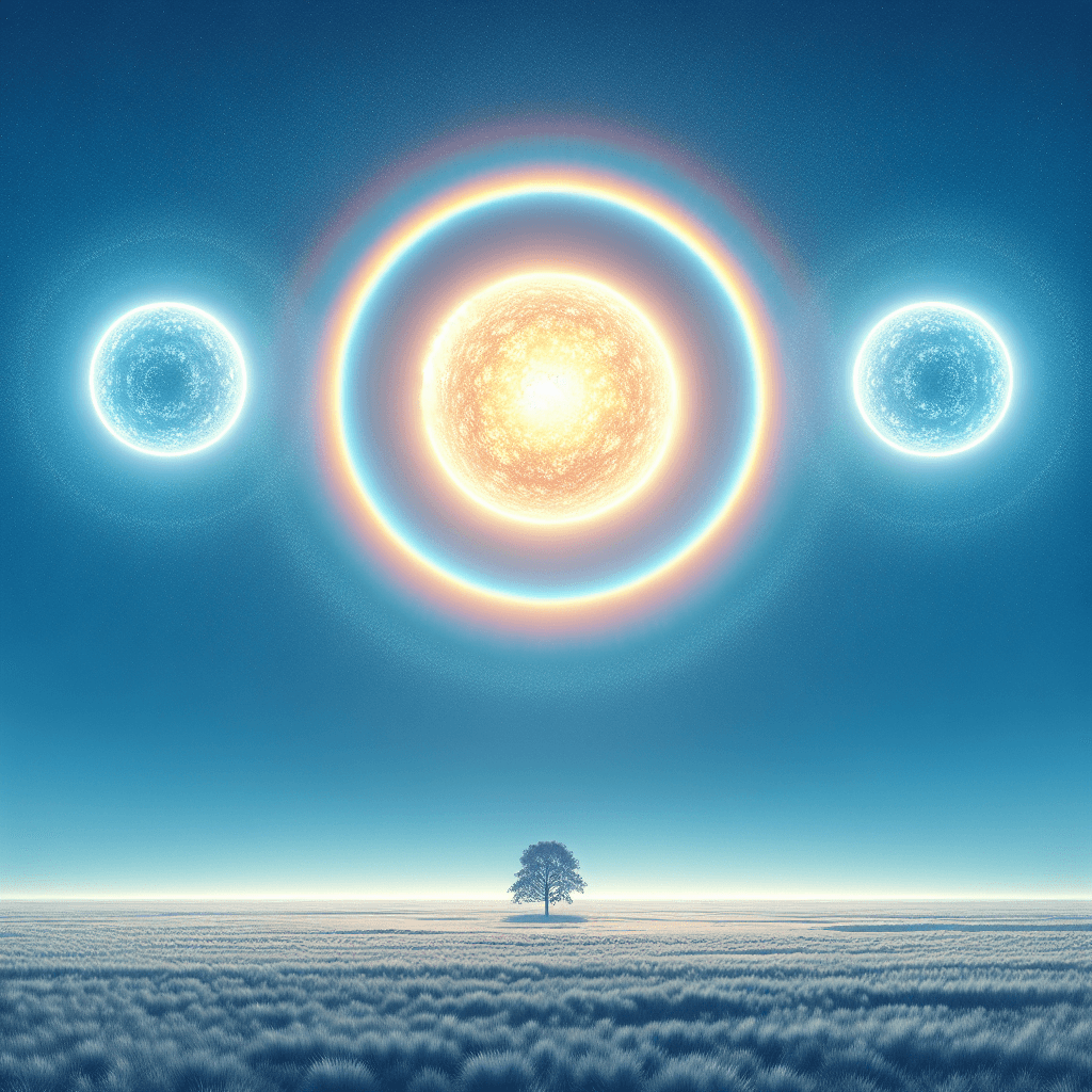 Why can you sometimes see three suns in the sky at once?