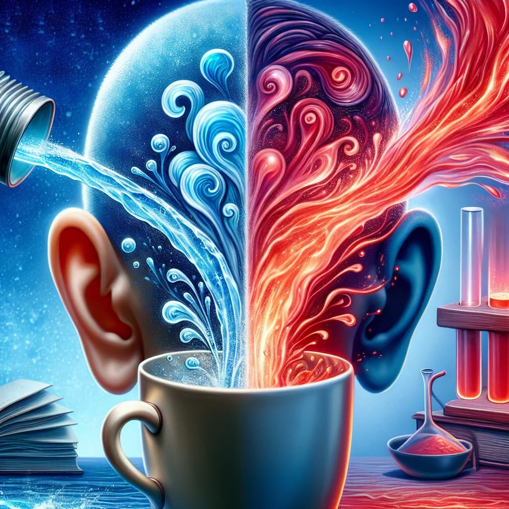 Why can your ears distinguish between hot and cold water just by the sound of it being poured?