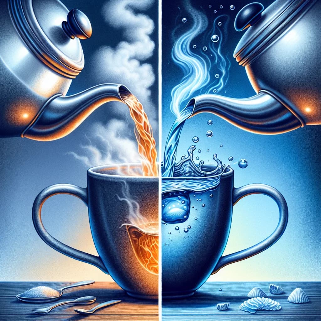 Why can your ears tell the difference between hot and cold water being poured without seeing the steam?