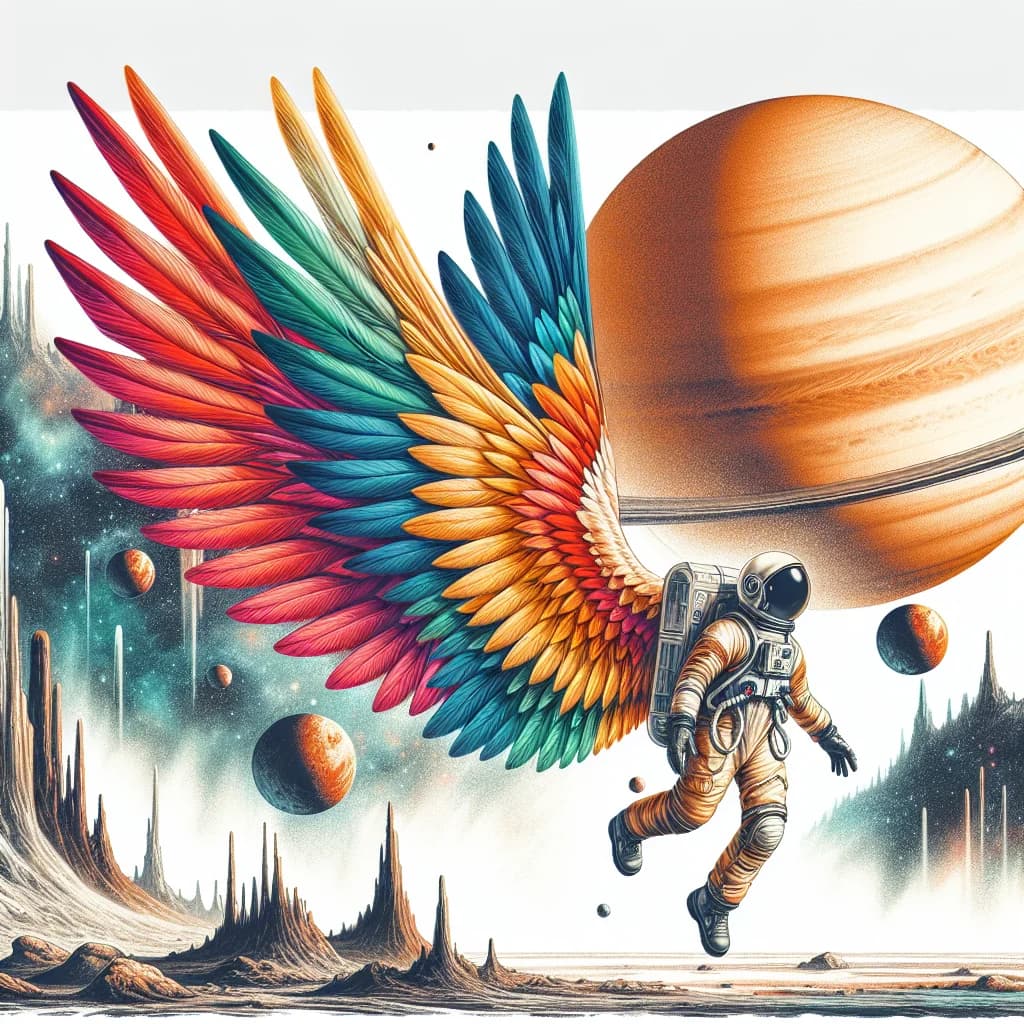 Why could a human fly by strapping wings to their arms on Saturn's moon Titan?