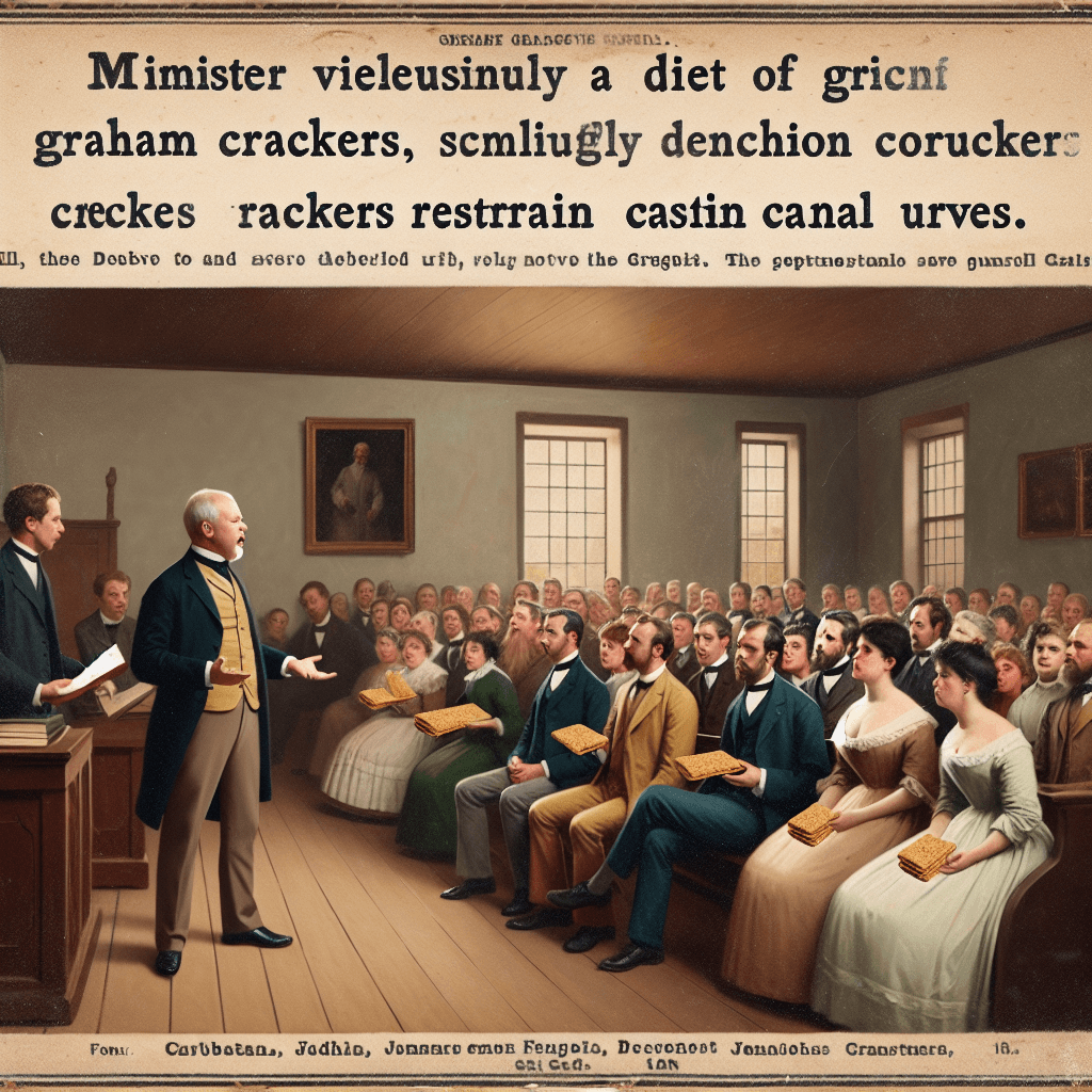 Why did a 19th-century minister believe that eating graham crackers would help suppress a person’s carnal urges?