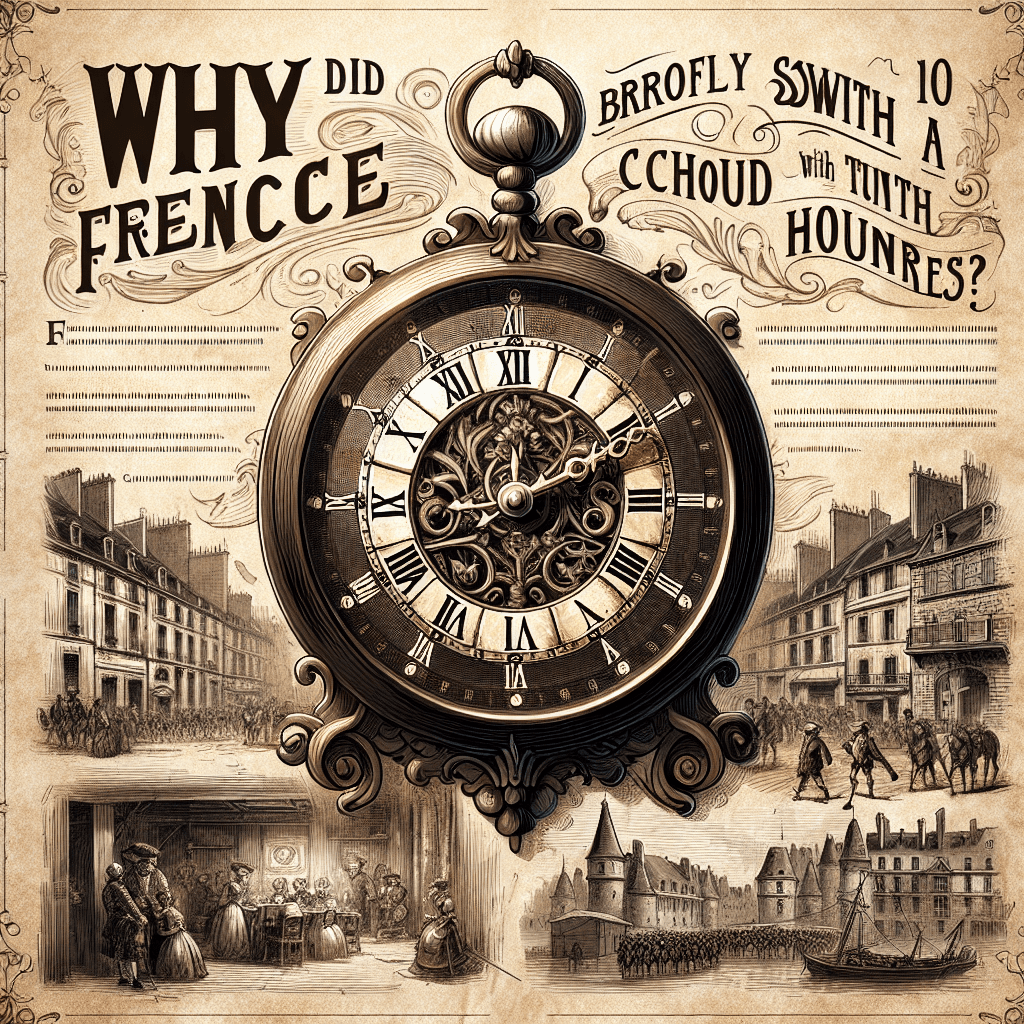 Why did France briefly switch to a ten-hour day with hundred-minute hours?