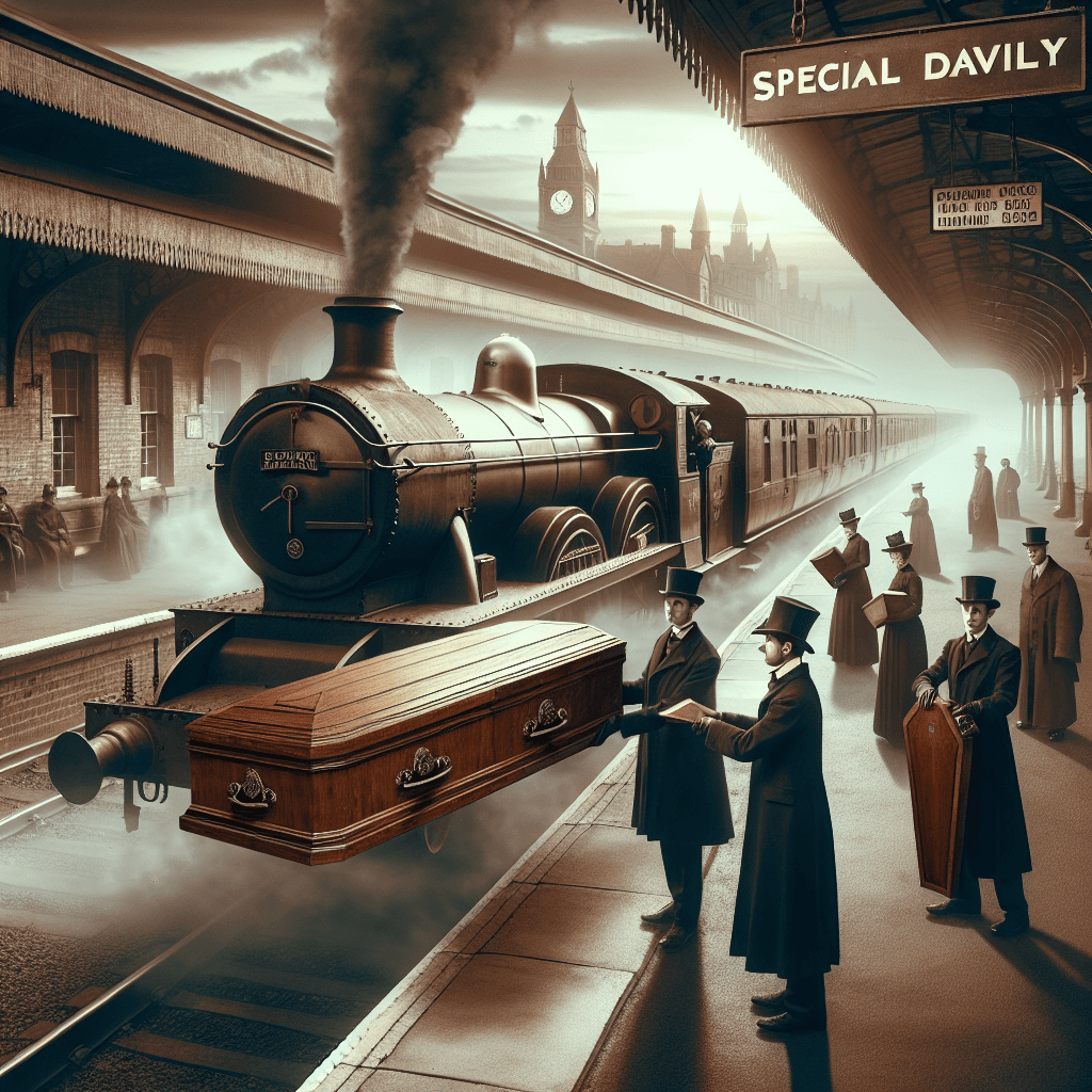 Why did London once run a special daily train service just for corpses?
