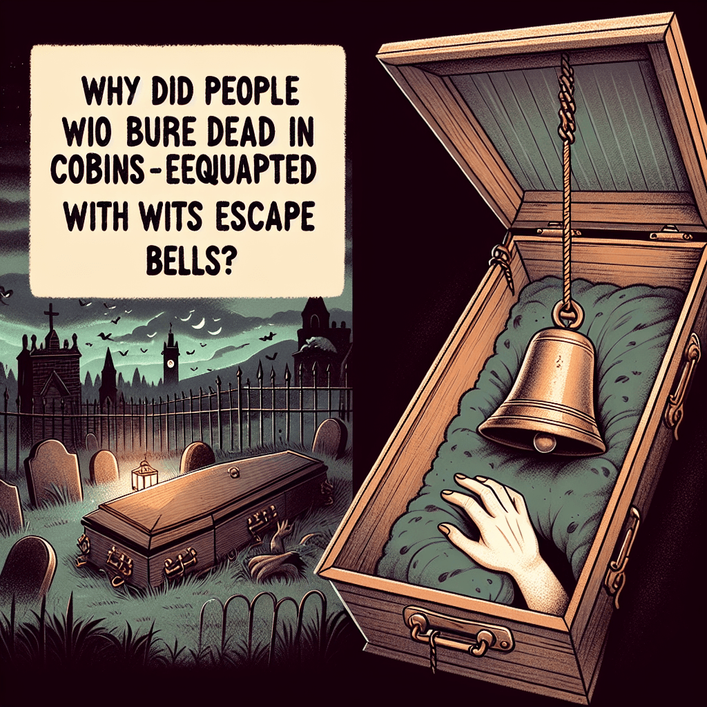 Why did people once bury their dead in coffins equipped with escape bells?