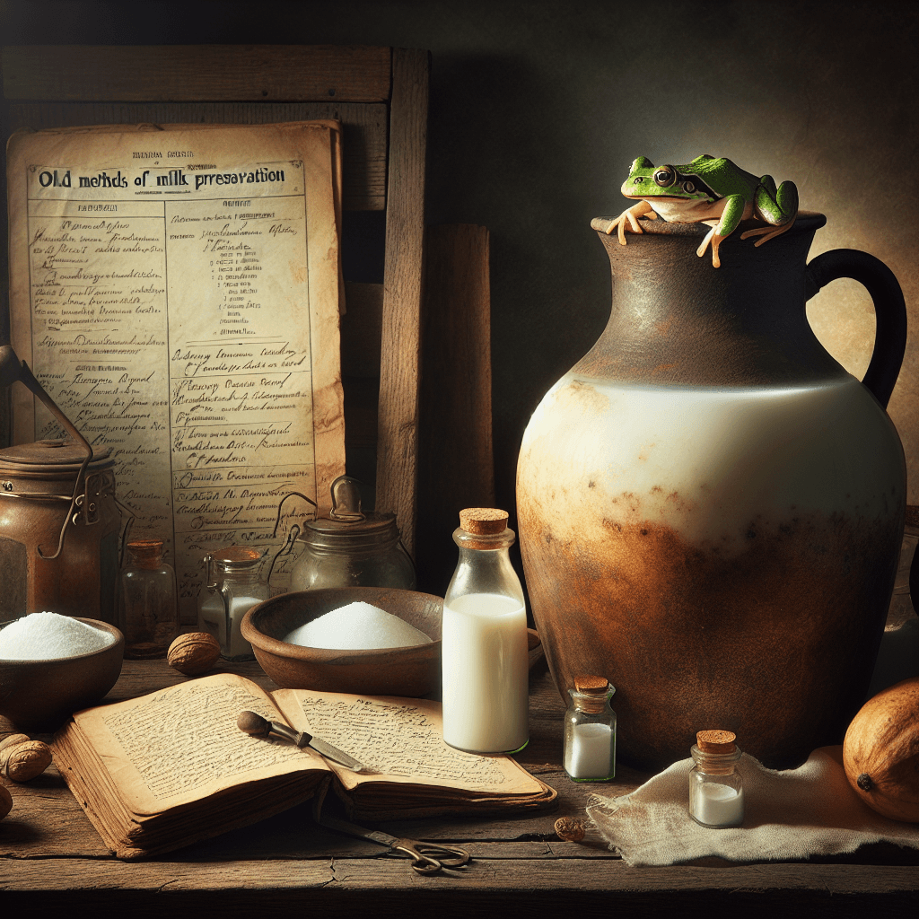 Why did people once put tiny, live frogs in their milk to keep it fresh?