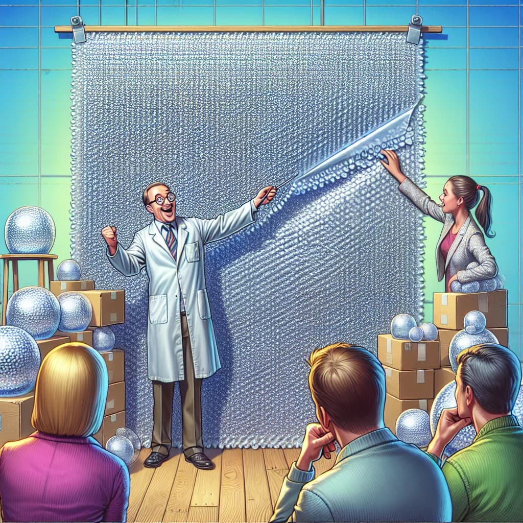 Why did the inventors of bubble wrap first attempt to sell their creation as textured three-dimensional wallpaper?