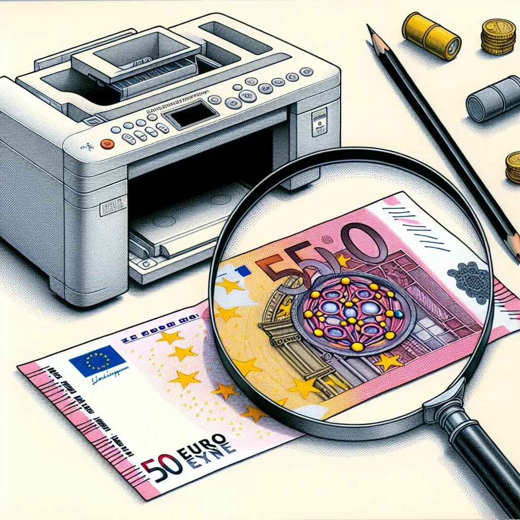 Why do banknotes feature a hidden pattern of circles called the EURion constellation to prevent unauthorized color photocopying?