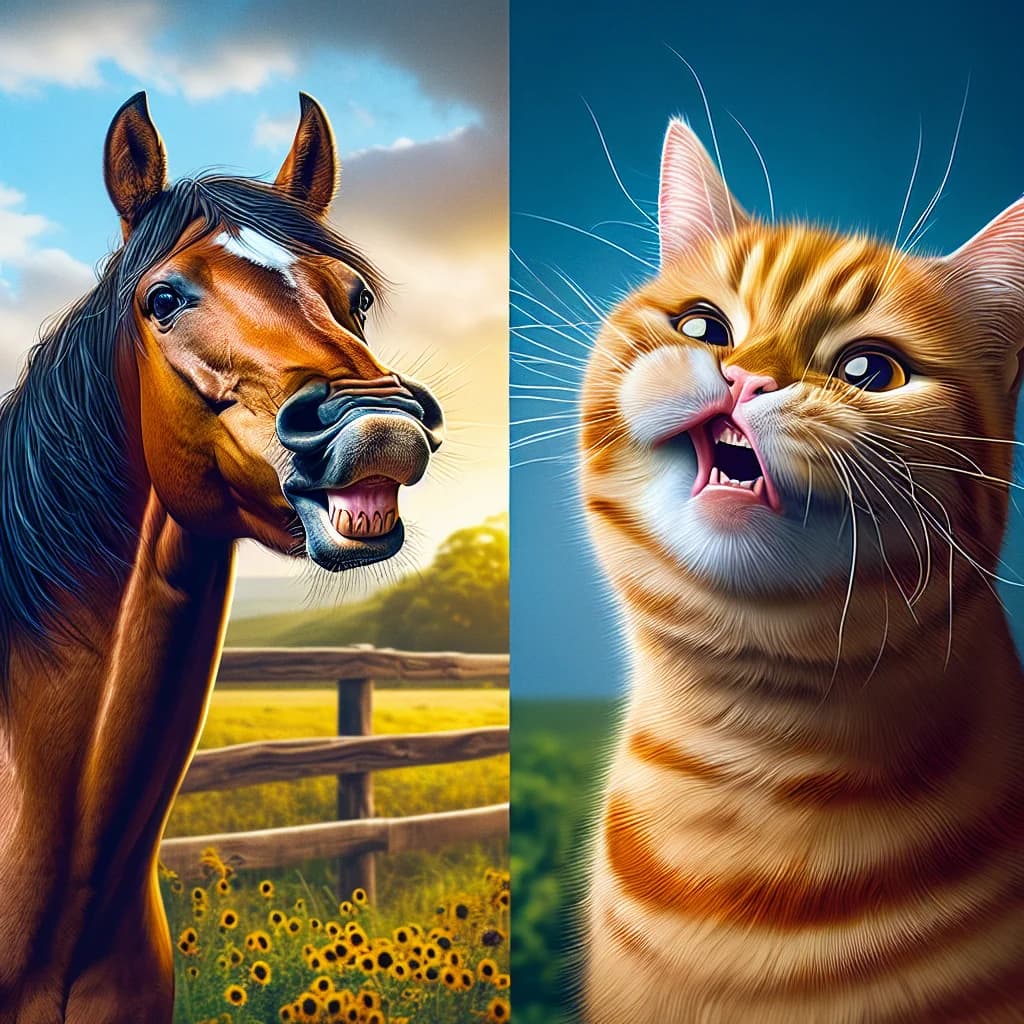 Why do cats and horses curl their upper lips into a funny grimace called the Flehmen response?