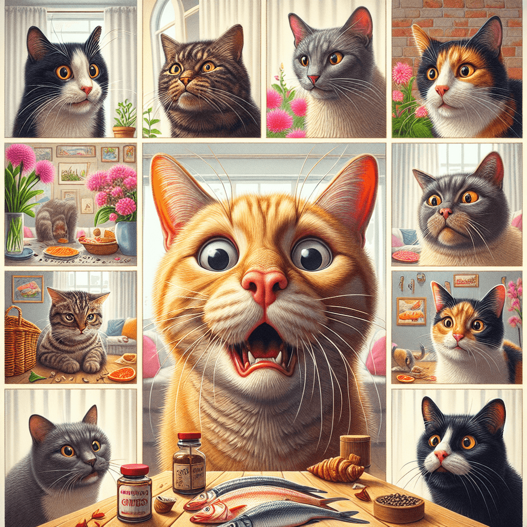 Why do cats often leave their mouths hanging open in a strange grimace after sniffing a strong scent?