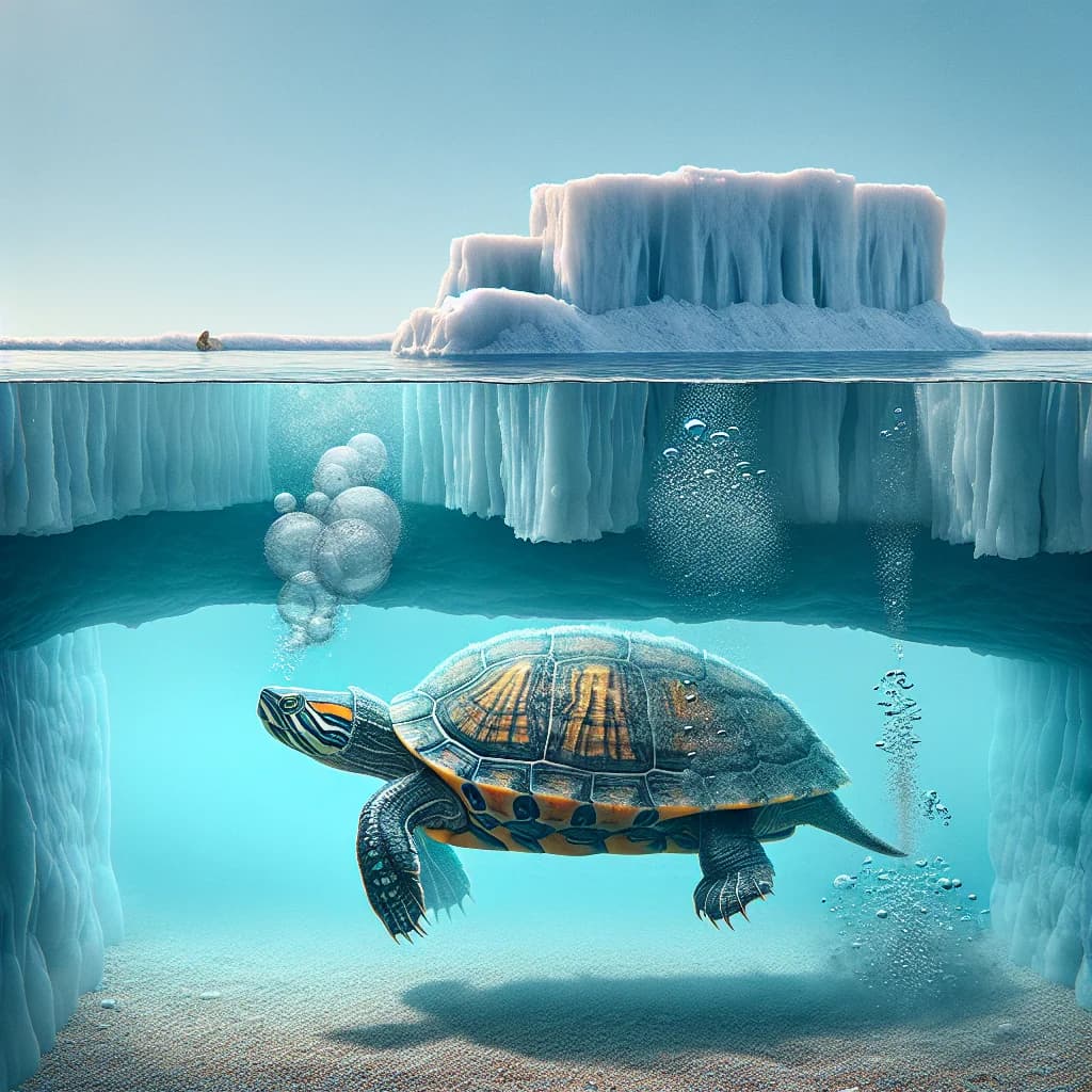 Why do certain pet turtles possess the strange ability to breathe through their rear ends while hibernating underwater?