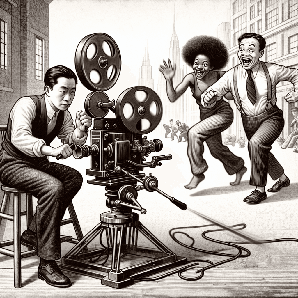 Why do characters in silent films often move so fast and jerkily?