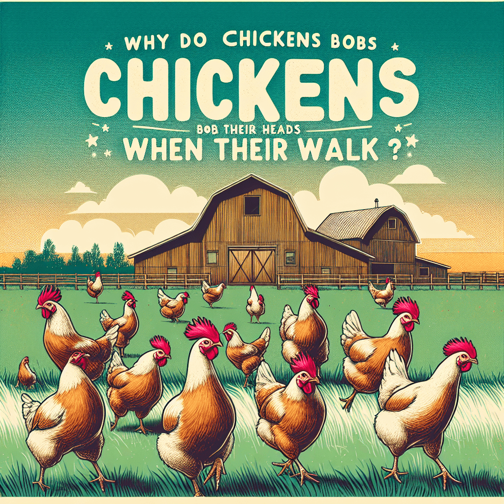 Why do chickens bob their heads when they walk?