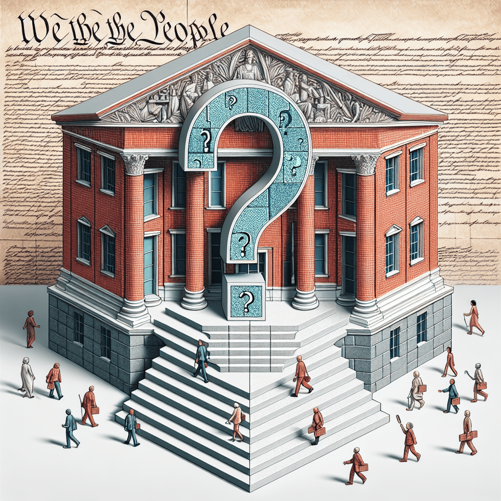 Why do courthouses often have an odd number of steps?