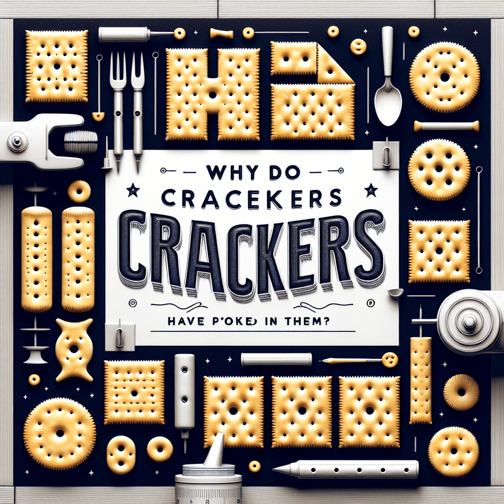 Why do crackers have little holes poked in them?