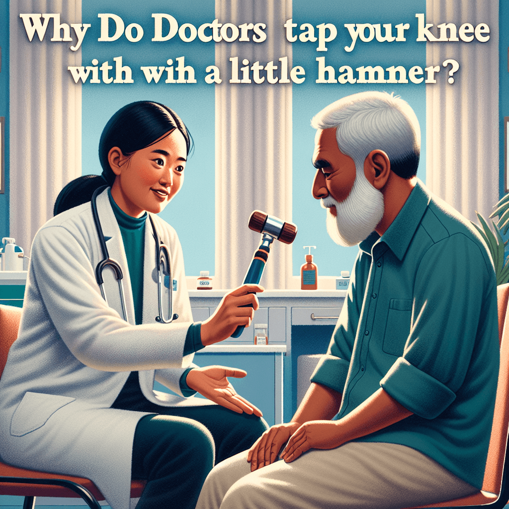 Why do doctors tap your knee with a little hammer?