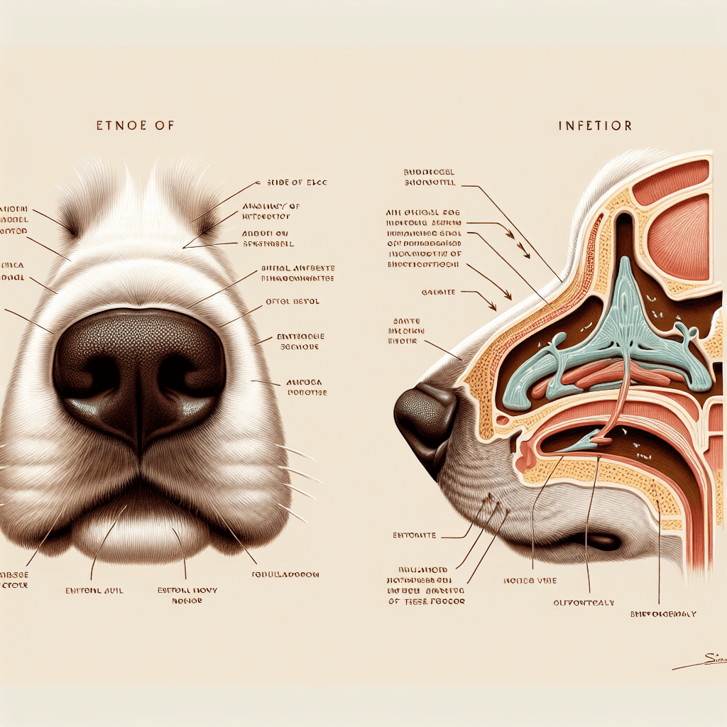 Why do dogs have a small slit on the side of each nostril to improve their sniffing?