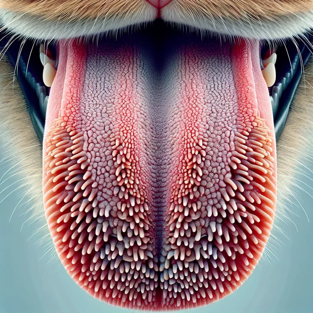 Why do domestic cats have tongues covered in tiny backward-facing hooks made of the same protein as human fingernails