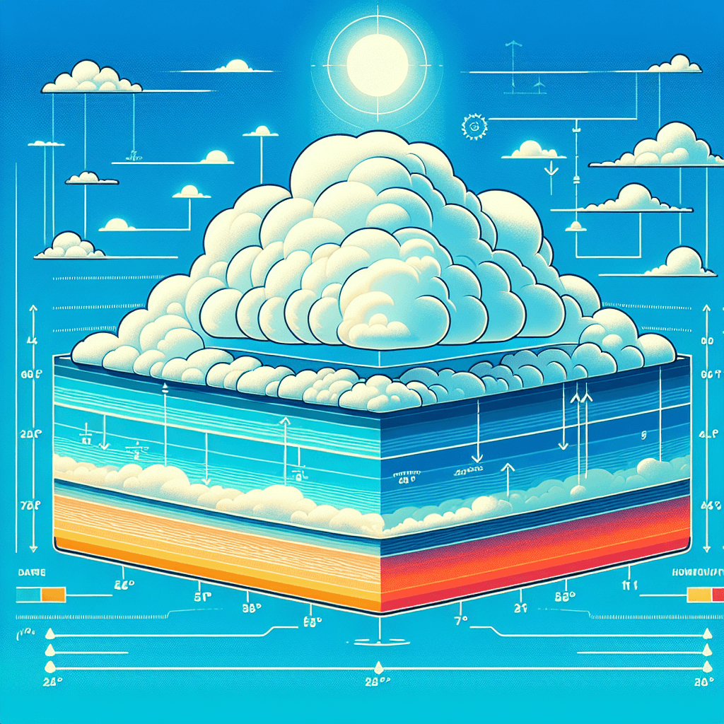 Why do fluffy clouds often have perfectly flat bases?