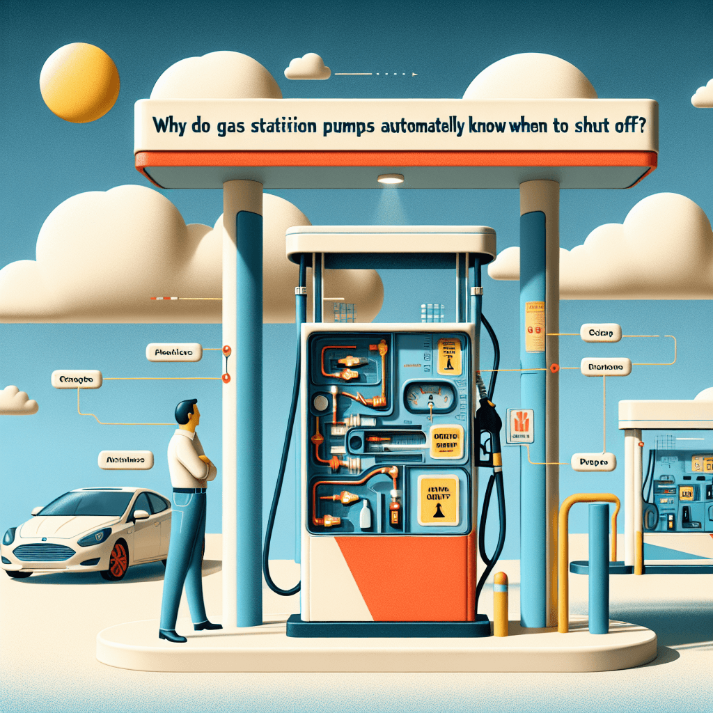 Why do gas station pumps automatically know when to shut off?