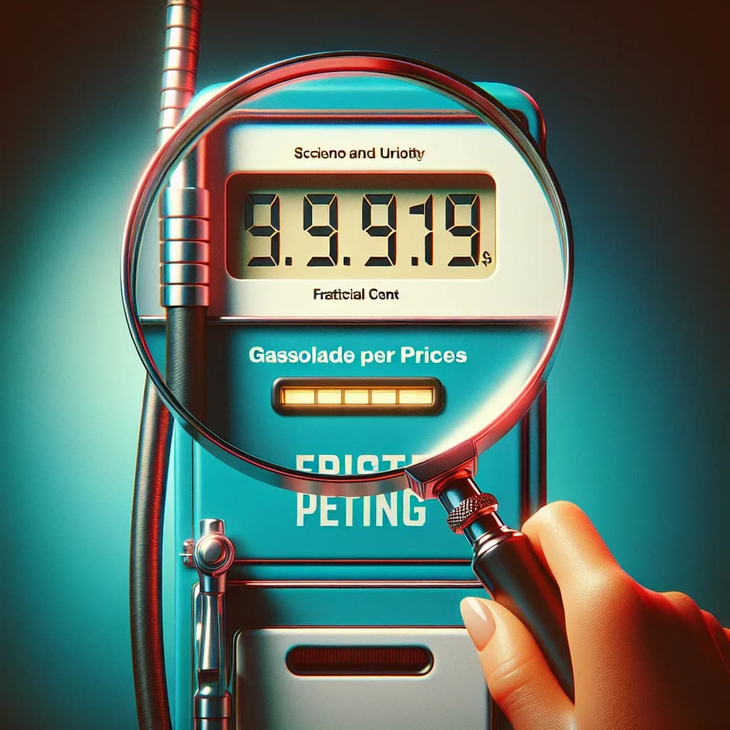 Why do gasoline prices almost always end in nine-tenths of a cent?