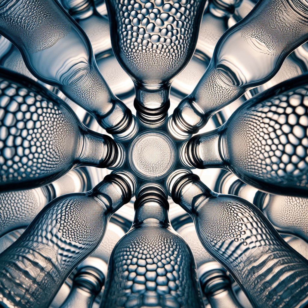 Why do glass bottles have a pattern of bumps on the very bottom?