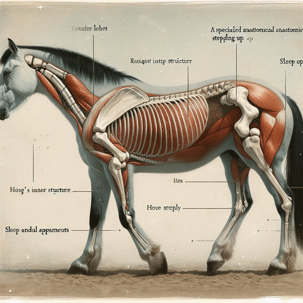 Why do horses sleep standing up without their legs collapsing thanks to a specialized anatomical stay apparatus?