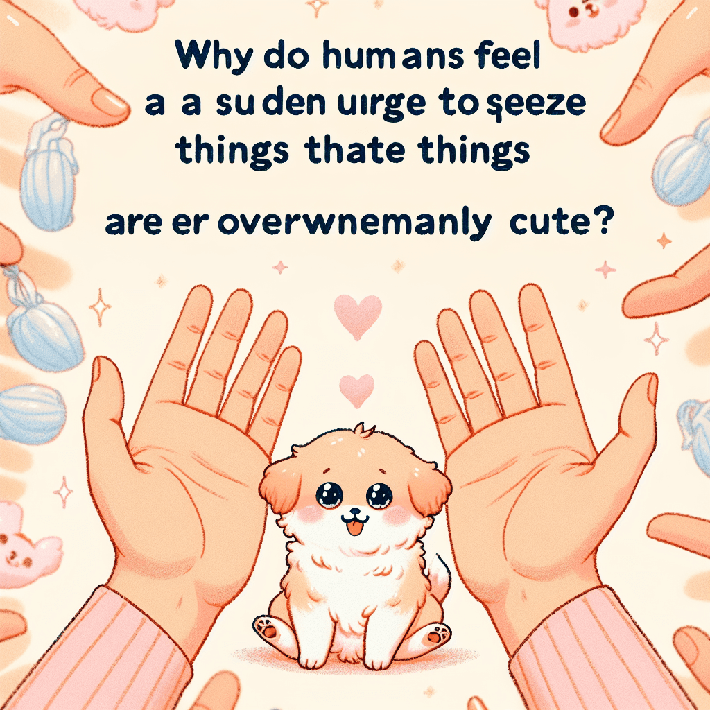 Why do humans feel a sudden urge to squeeze things that are overwhelmingly cute?