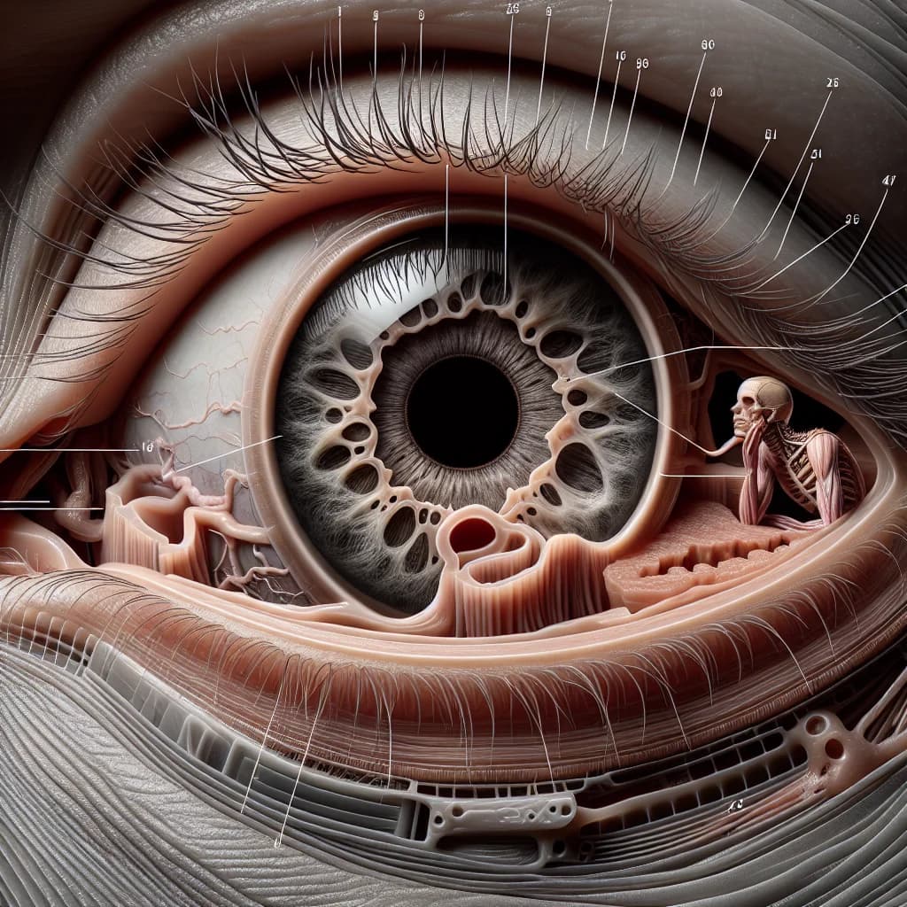 Why do humans have a small, often overlooked hole in the inner corner of each lower eyelid?