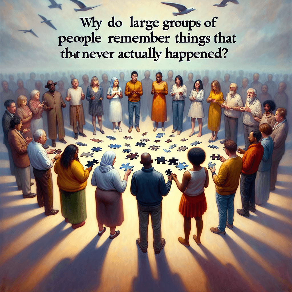 Why do large groups of people remember things that never actually happened?