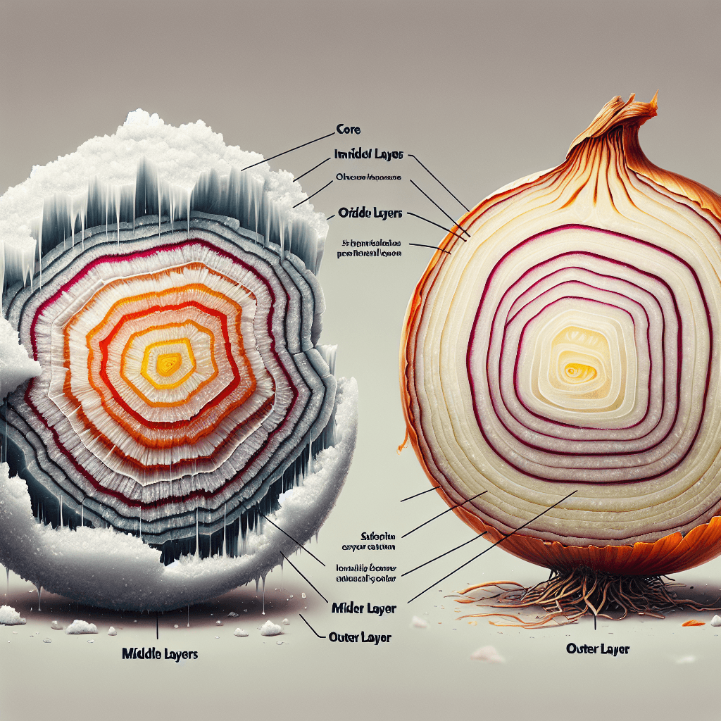 Why do large hailstones have layers inside them just like an onion?