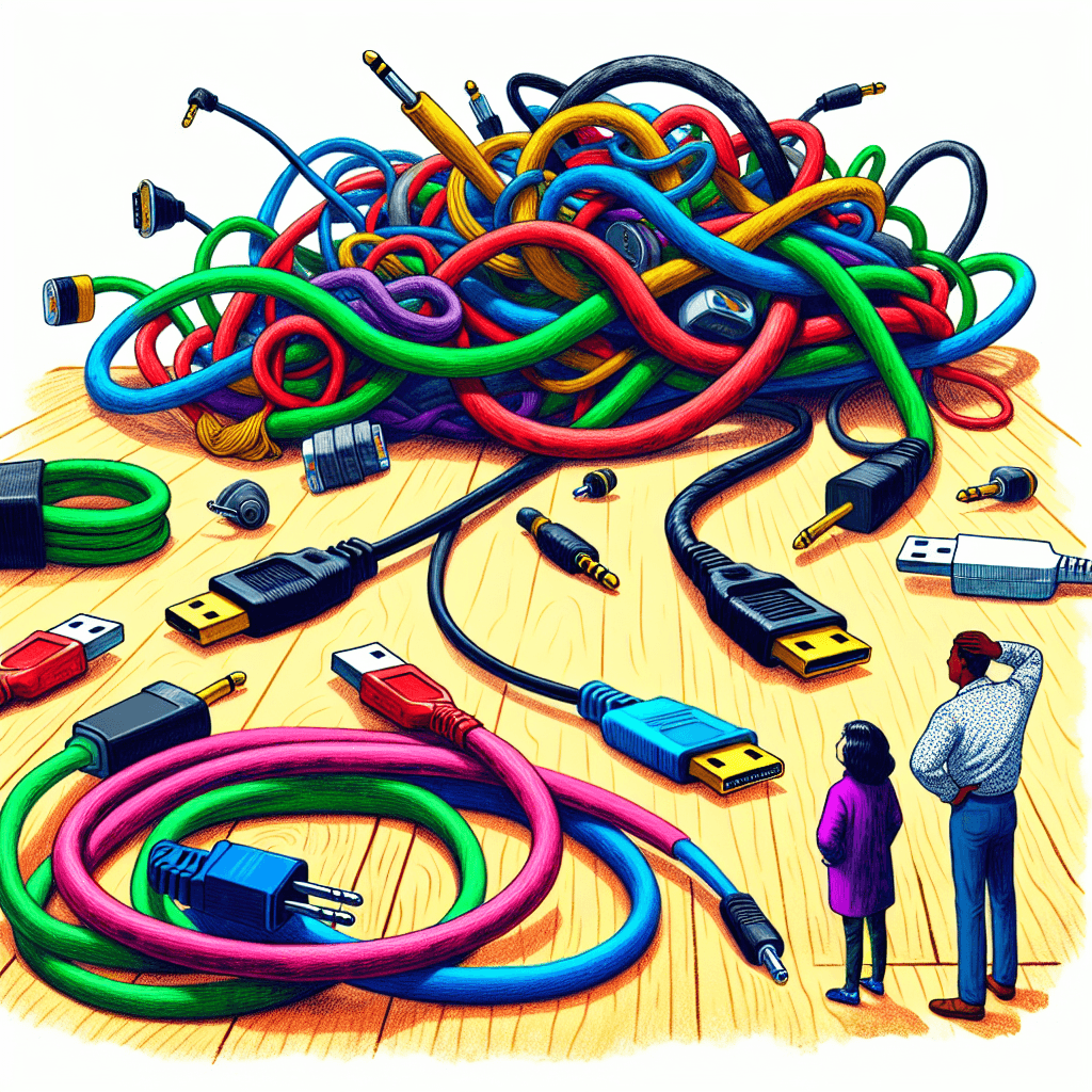 Why do loose cables and cords seem to spontaneously tie themselves into knots?