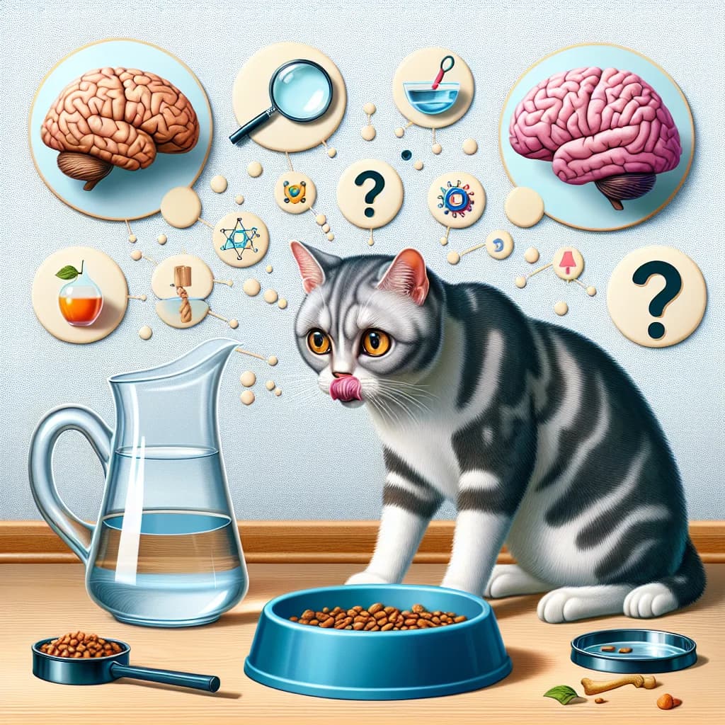 Why do many pet cats instinctively refuse to drink water placed directly next to their food bowl?