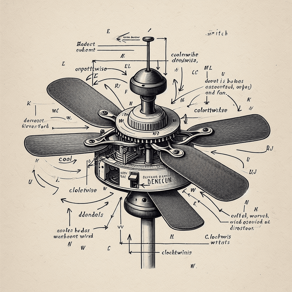 Why do most ceiling fans have a small switch to reverse the direction of the blades?