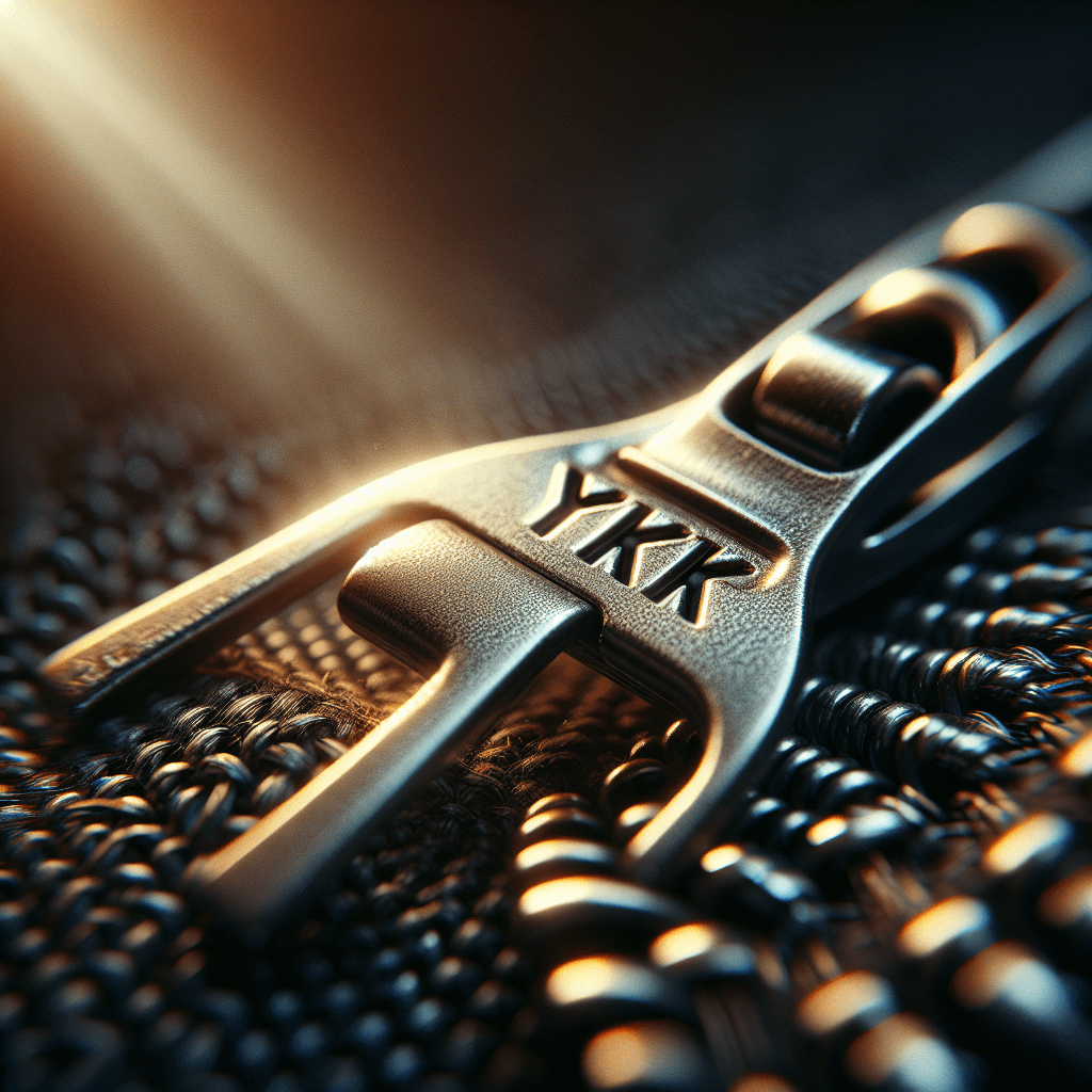 Why do nearly all metal zippers have the letters YKK stamped on the pull tab?