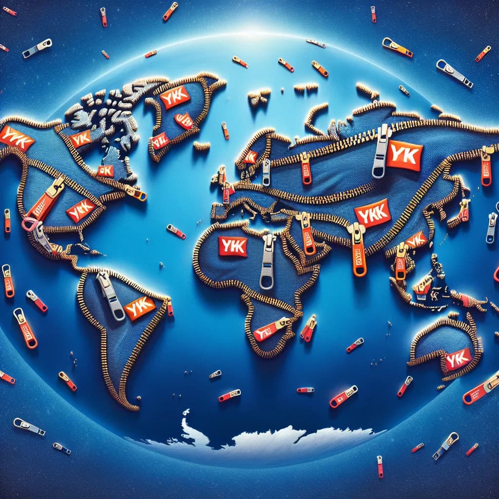 Why do nearly half of the world's zippers feature the letters YKK because of a single dominant Japanese company?