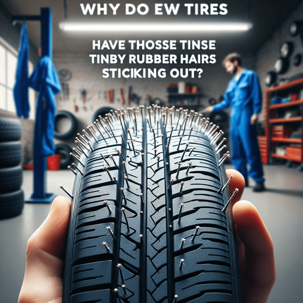 Why do new tires have those tiny rubber hairs sticking out?